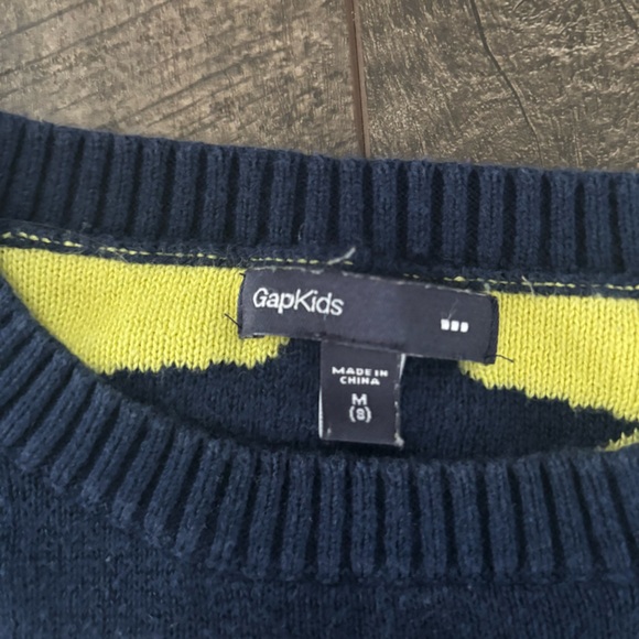 GAP Kids Navy Sweater with Yellow Stars - Picture 3 of 4